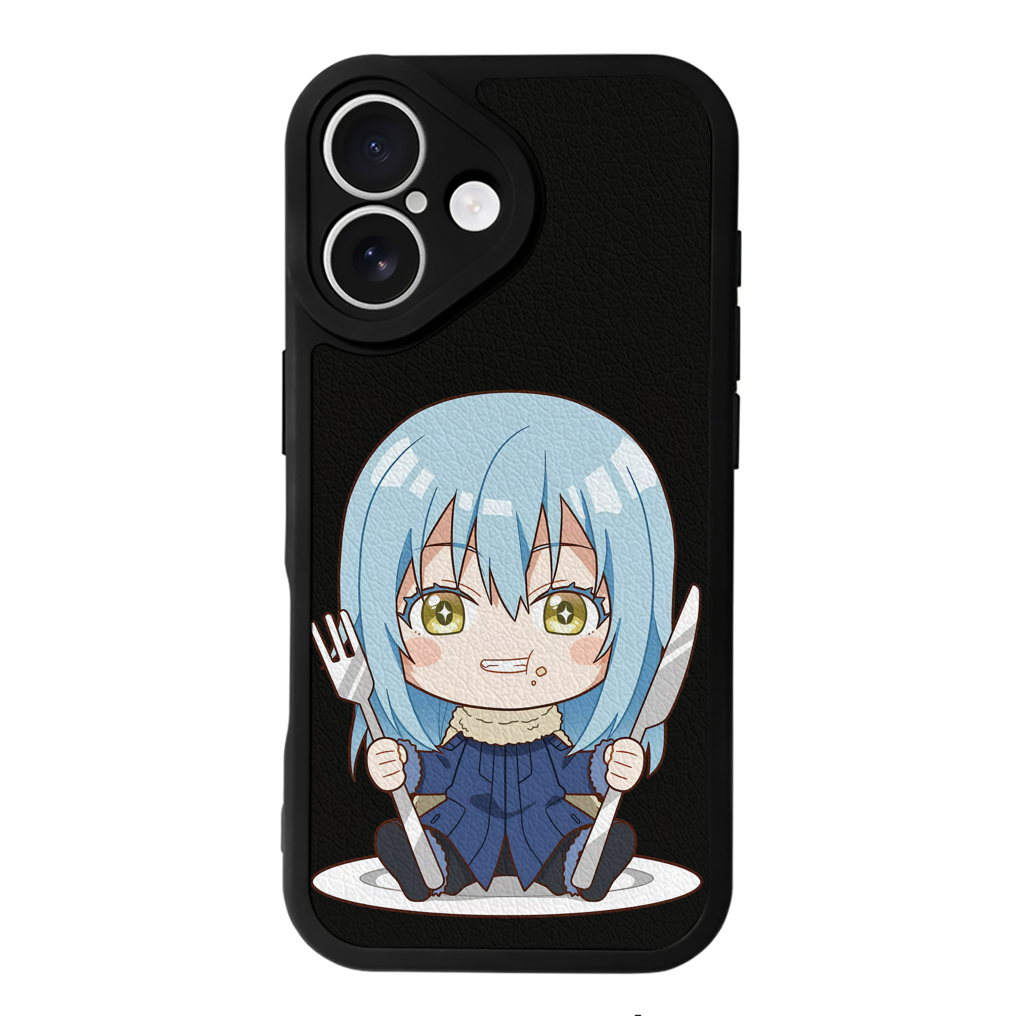 （画像用） 転スラ Regarding Reincarnated to Slime 【iPhone 16シリーズ対応】シリコンスマホケース（レザー調） 材質：シリコン